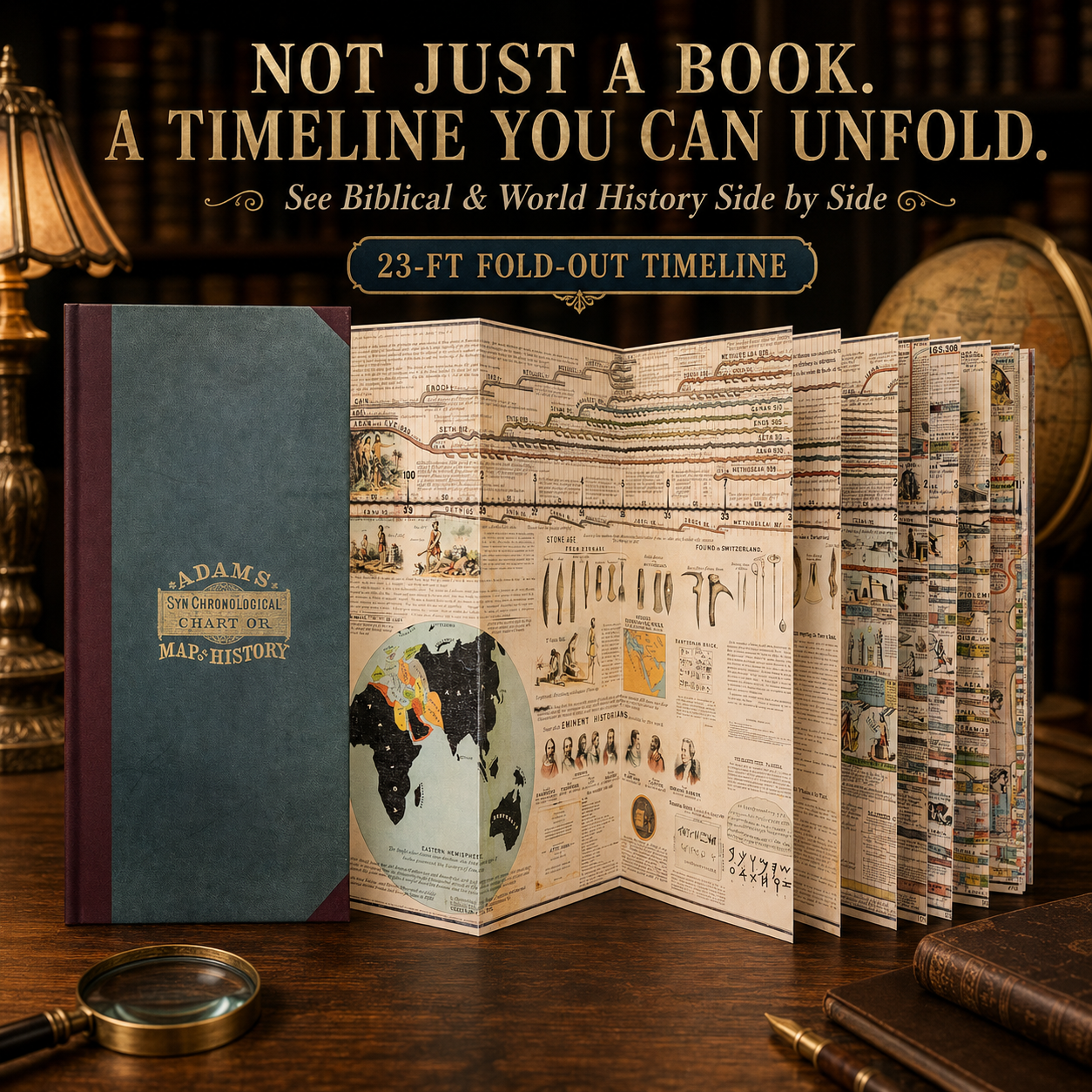 ๐ 6,000 Years of Biblical & World History in One 23-Foot Timeline