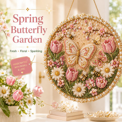🔥Last Day 50% OFF - 🌸🌻🍂🎄 Four Seasons & Holiday Pearl Art Hanging Wreath Kit ✨