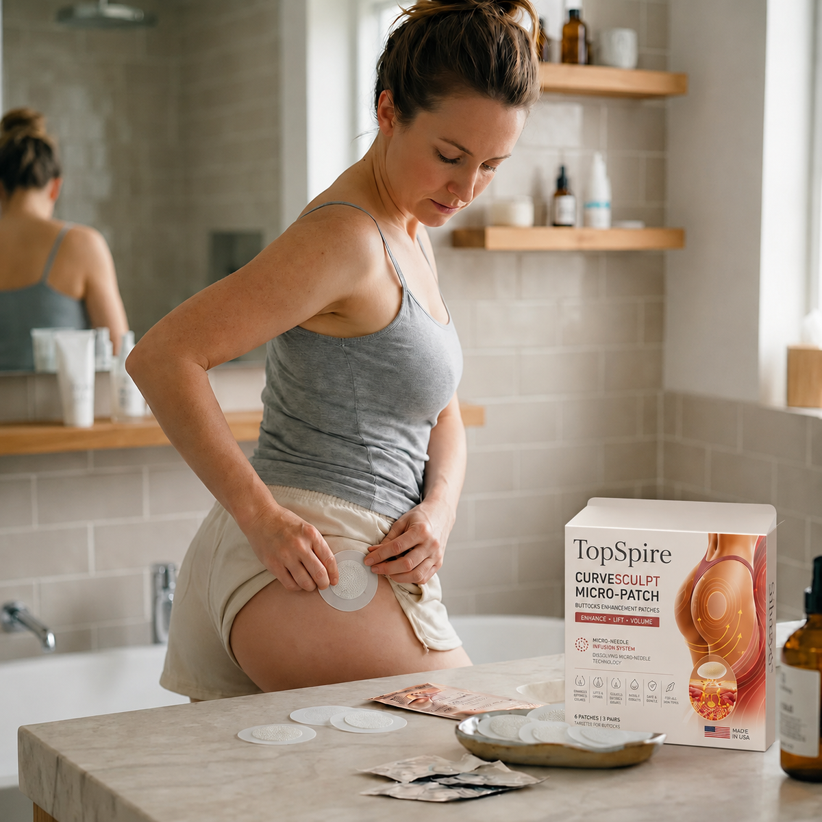 TopSpire™ CurveSculpt Micro-Patch ✦ Sculpt • Firm • Smooth Lower Body Curves ✦ Micro-Needle Infusion System