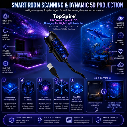 TopSpire® Night Light Projector