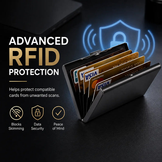 🔒 Ultra-Slim RFID Blocking Card Holder