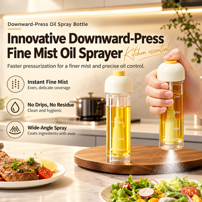 🔥Buy 1 Get 1 Free🍳Press Down Oil Sprayer Bottle For Cooking – Easy Spray Design For Even Oil Coverage