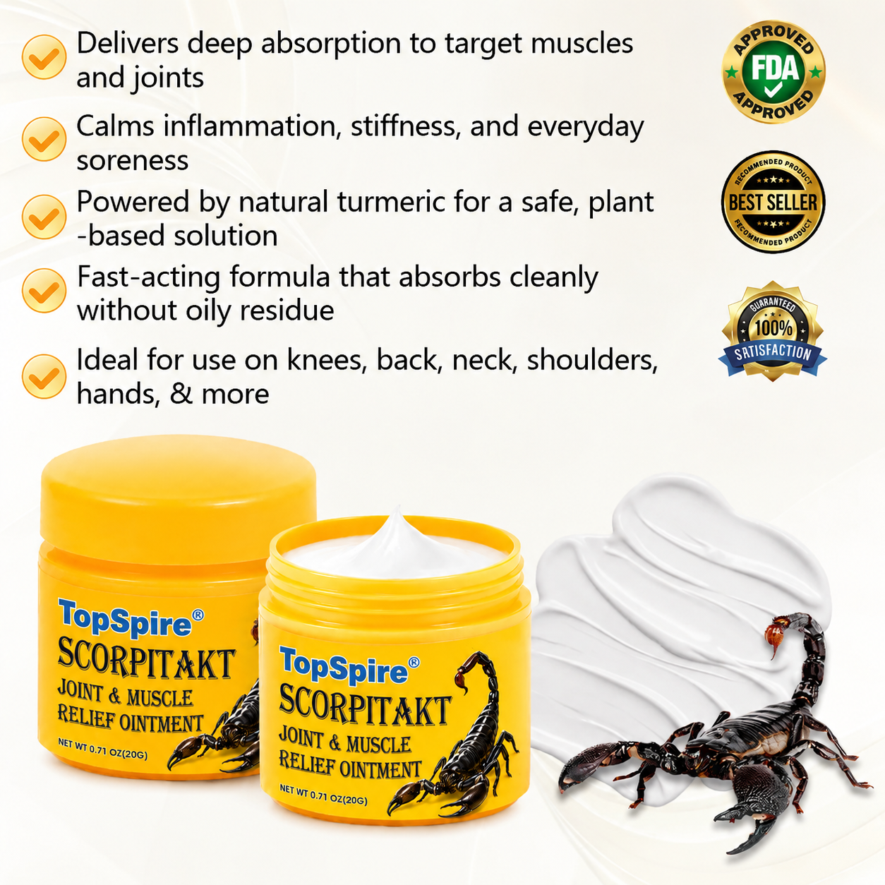 TopSpire® ScorpiTakt Joint & Muscle Relief Ointment