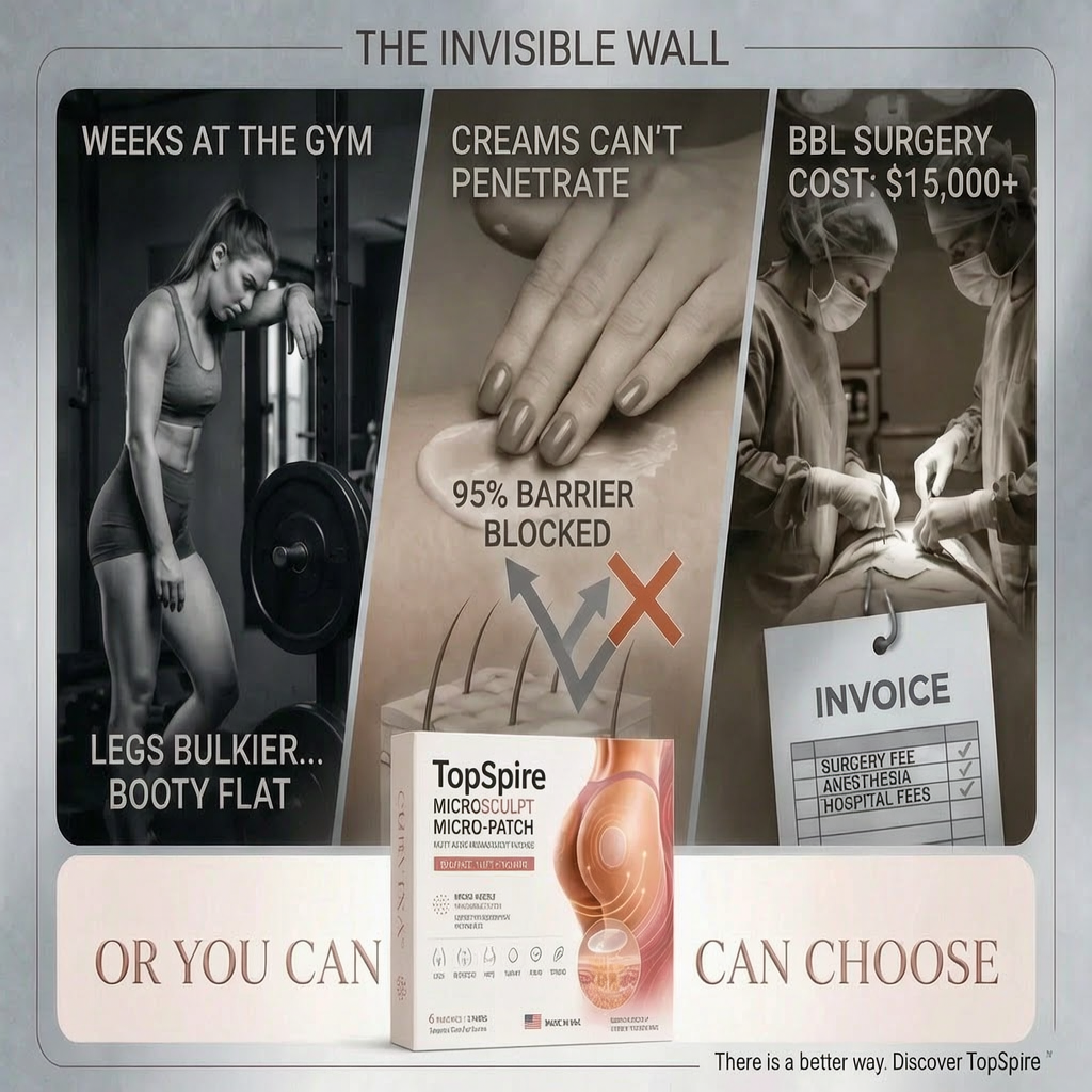 TopSpire™ CurveSculpt Micro-Patch ✦ Sculpt • Firm • Smooth Lower Body Curves ✦ Micro-Needle Infusion System