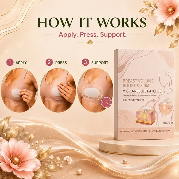 Ultimate Bust Plumping & Enhancing Microneedle Patches – Instant Cup Boost & 14-Day Miracle Lifting!
