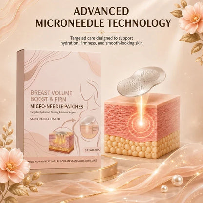 Ultimate Bust Plumping & Enhancing Microneedle Patches – Instant Cup Boost & 14-Day Miracle Lifting!