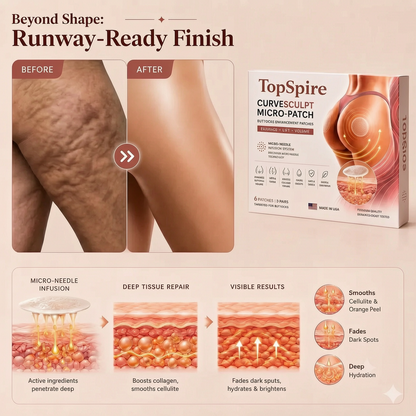 TopSpire™ CurveSculpt Micro-Patch ✦ Sculpt • Firm • Smooth Lower Body Curves ✦ Micro-Needle Infusion System