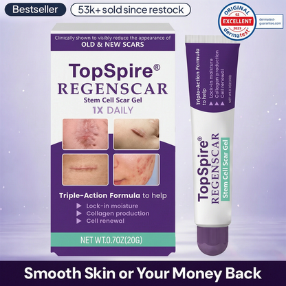 TopSpire® ReGenScar Stem Cell Scar Gel | Say goodbye to stubborn scars