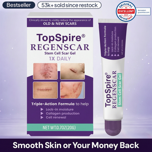 TopSpire® ReGenScar Stem Cell Scar Gel | Say goodbye to stubborn scars