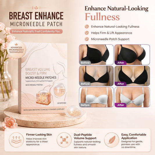 Ultimate Bust Plumping & Enhancing Microneedle Patches – Instant Cup Boost & 14-Day Miracle Lifting!