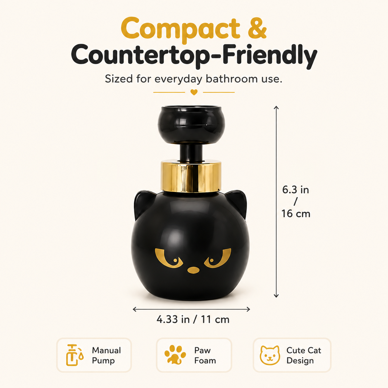 ✨Cat Paw Foam Soap Dispenser