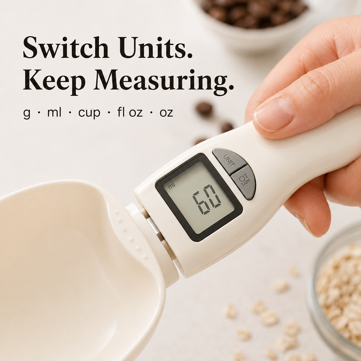 ✨ Digital Measuring Scoop Scale – Smarter Kitchen Prep