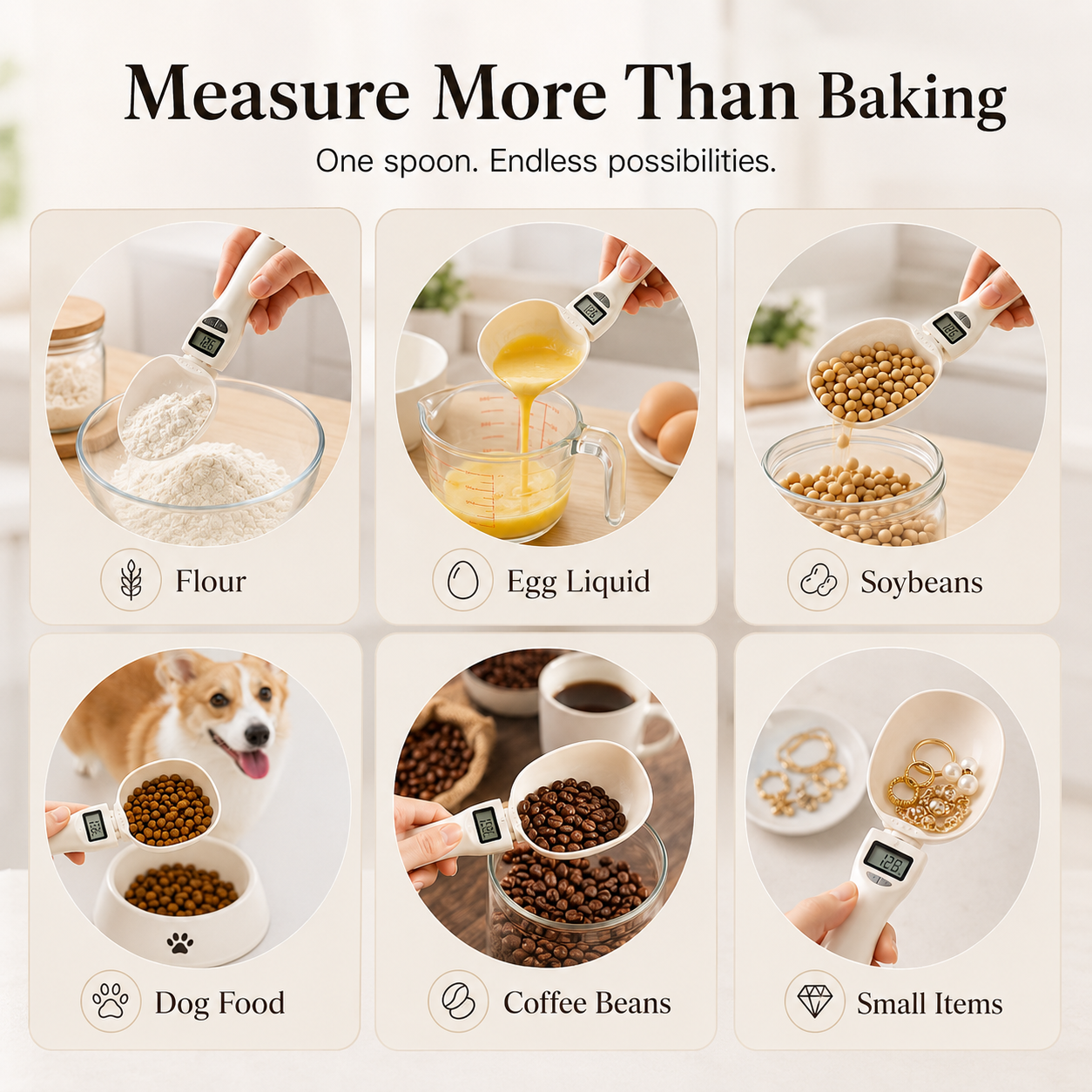 ✨ Digital Measuring Scoop Scale – Smarter Kitchen Prep