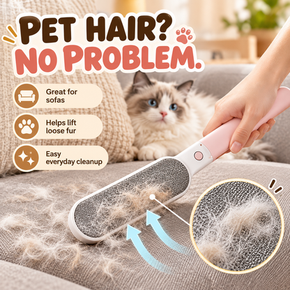 🧺 4-in-1 Clothes Lint Remover Brush – Double-Sided Fabric & Pet Hair Cleaner ✨