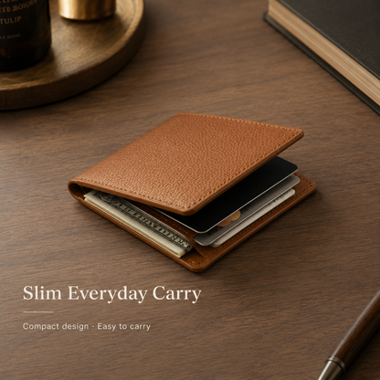 🔥100% Handmade Full-Grain Leather Wallet (Daniel Brooks 𝐇𝐚𝐧𝐝𝐦𝐚𝐝𝐞) - BUY 2 FREE SHIPPING