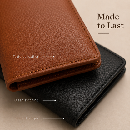 🔥100% Handmade Full-Grain Leather Wallet (Daniel Brooks 𝐇𝐚𝐧𝐝𝐦𝐚𝐝𝐞) - BUY 2 FREE SHIPPING