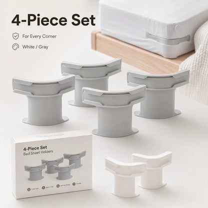 🔥😴Secure Fit Sheet Holders – Wrinkle-Free. Slip-Free Bed