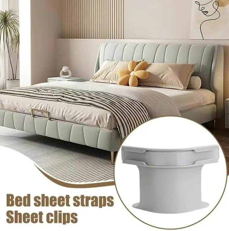 🔥😴Secure Fit Sheet Holders – Wrinkle-Free. Slip-Free Bed
