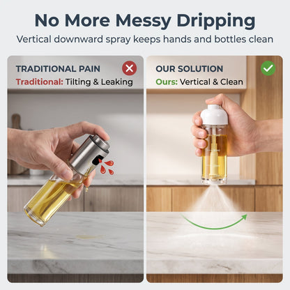 🔥Buy 1 Get 1 Free🍳Press Down Oil Sprayer Bottle For Cooking – Easy Spray Design For Even Oil Coverage