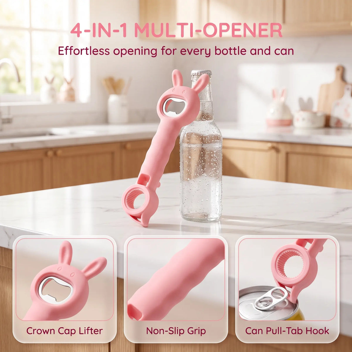 🍺Buy 1 Get 1 Free⚡4-in-1 Beer Bottle Opener – Easy Grip, Easy Open