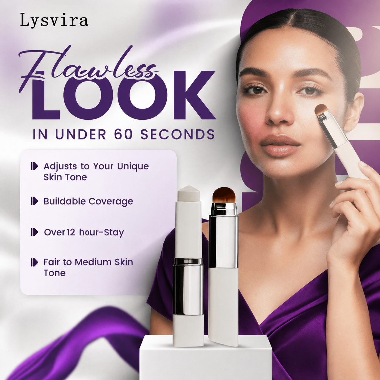 Lysvira Korean Color-Changing Foundation stick