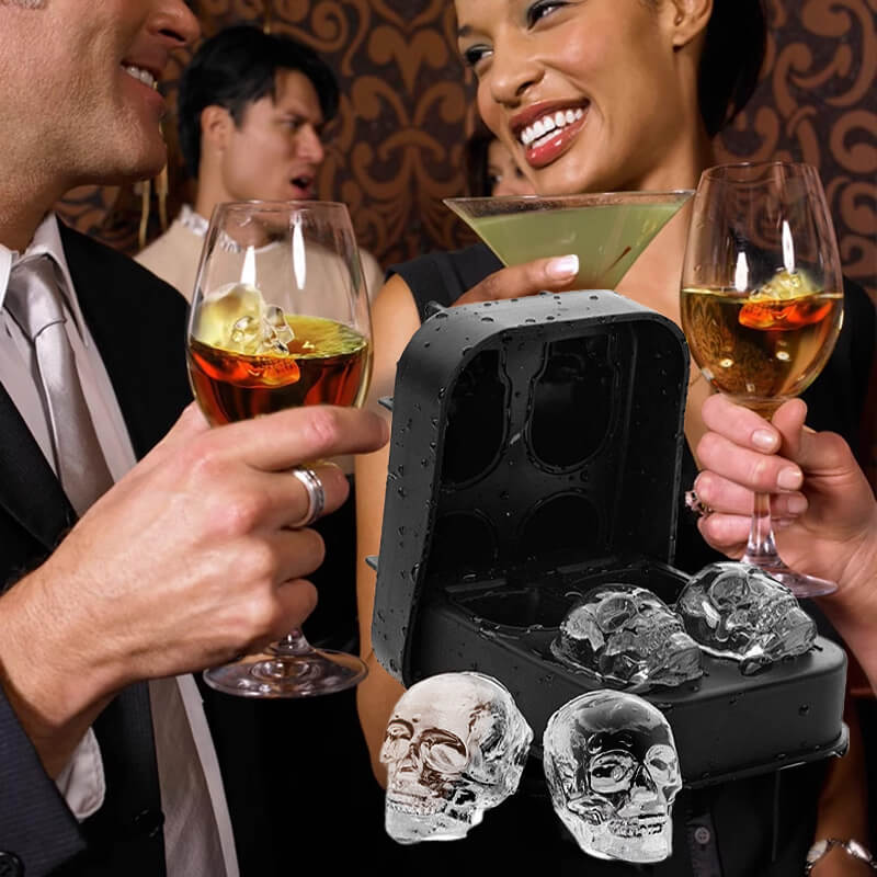 🧊Buy 2 Get 1 Free⏰DIY Silicone Skull Ice Cube Tray🥃