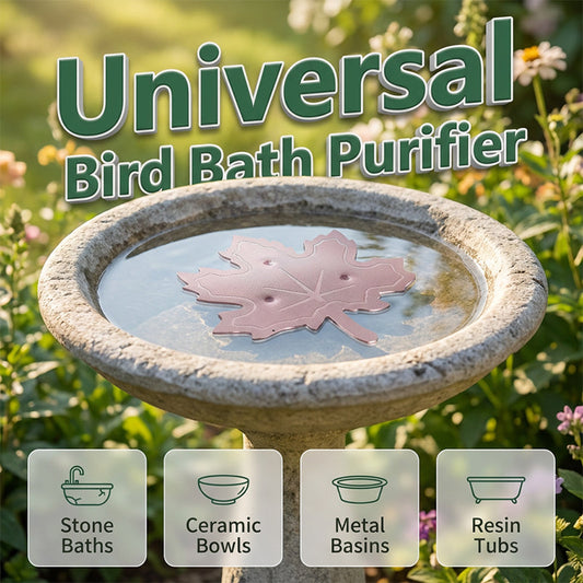 Keep Every Bird Bath Fresh & Clear — The Universal, Wildlife-Safe Leaf Purifier