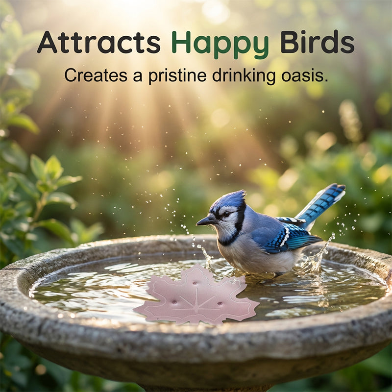 Keep Every Bird Bath Fresh & Clear — The Universal, Wildlife-Safe Leaf Purifier
